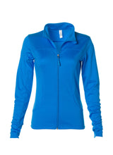 Load image into Gallery viewer, Women&#39;s Lightweight Slim Fit Aster Blue Yoga Jacket
