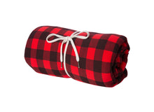 Load image into Gallery viewer, High Quality Red Plaid Fleece Throw Blanket
