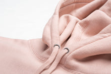 Load image into Gallery viewer, Mens Heavyweight Cross-Grain Pullover Hoodie Close Up Of Dusty Pink
