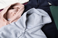 Load image into Gallery viewer, Mens Heavyweight Cross-Grain Pullover Hoodie All Colors Grey Navy Rose Green And Cream
