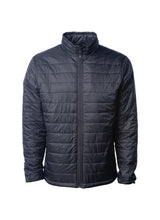 Load image into Gallery viewer, Men&#39;s Lightweight Full Zip Black Puffer Jacket
