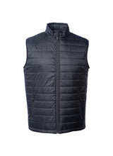 Load image into Gallery viewer, Mens Lightweight Full Zip Up Black Puffer Vest
