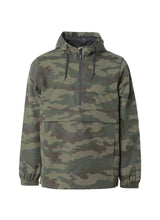 Load image into Gallery viewer, Water Resistant Forest Camo Anorak Windbreaker Jacket With A Hood

