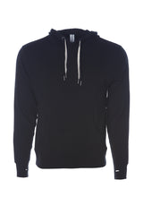 Load image into Gallery viewer, Unisex French Terry Hoodie Black Pullover Sweatshirt
