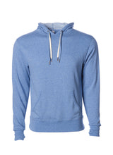 Load image into Gallery viewer, Unisex French Terry Hoodie Sky Heather Blue Pullover Sweatshirt
