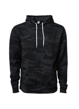 Load image into Gallery viewer, Unisex Slim Fit Pullover Black Camo Hoodie Sweatshirt
