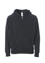 Load image into Gallery viewer, Kids Lightweight Ultra Soft Black Zip Hoodie Sweatshirt
