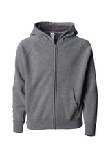 Load image into Gallery viewer, Youth Lightweight Ultra Soft Nickel Grey Zip Hoodie Sweatshirt
