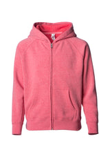 Load image into Gallery viewer, Youth Lightweight Ultra Soft Pomegranate Zip Hoodie Sweatshirt
