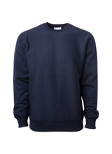 Load image into Gallery viewer, Mens Heavyweight Cross-Grain Navy Blue Crew Sweatshirt

