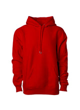 Load image into Gallery viewer, Mens Heavyweight Cross-Grain Red Pullover Hoodie Sweatshirt
