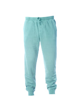 Load image into Gallery viewer, Mens Pigment Dyed Fleece Mint Jogger Sweatpants
