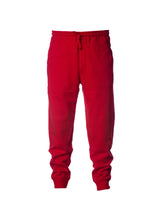 Load image into Gallery viewer, Mens Ultra Soft Red Fleece Jogger Sweatpants
