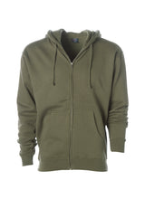 Load image into Gallery viewer, Mens Heavyweight Zip Up Hooded Sweatshirt - Solid Collection
