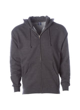 Load image into Gallery viewer, Mens Heavyweight Zip Up Hooded Sweatshirt - Solid Collection
