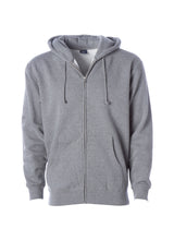 Load image into Gallery viewer, Mens Heavyweight Zip Up Hooded Sweatshirt - Solid Collection
