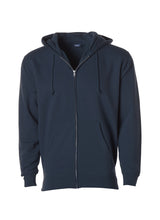 Load image into Gallery viewer, Mens Heavyweight Zip Up Hooded Sweatshirt - Plus Size Collection
