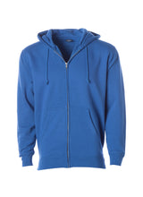 Load image into Gallery viewer, Mens Heavyweight Zip Up Hooded Sweatshirt - Solid Collection
