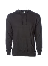 Load image into Gallery viewer, Mens Lightweight Black Jersey Pullover Hoodie Sweatshirt
