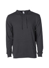 Load image into Gallery viewer, Mens Lightweight Charcoal Heather Grey Jersey Pullover Hoodie Sweatshirt
