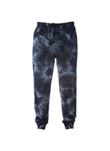 Load image into Gallery viewer, Mens Black Tie Dye Sweatpants With Pockets
