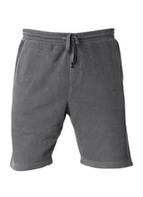 Load image into Gallery viewer, Mens Sweatshorts Pigment Dyed Black Fleece Shorts
