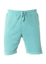 Load image into Gallery viewer, Mens Sweatshorts Pigment Dyed Mint Fleece Shorts

