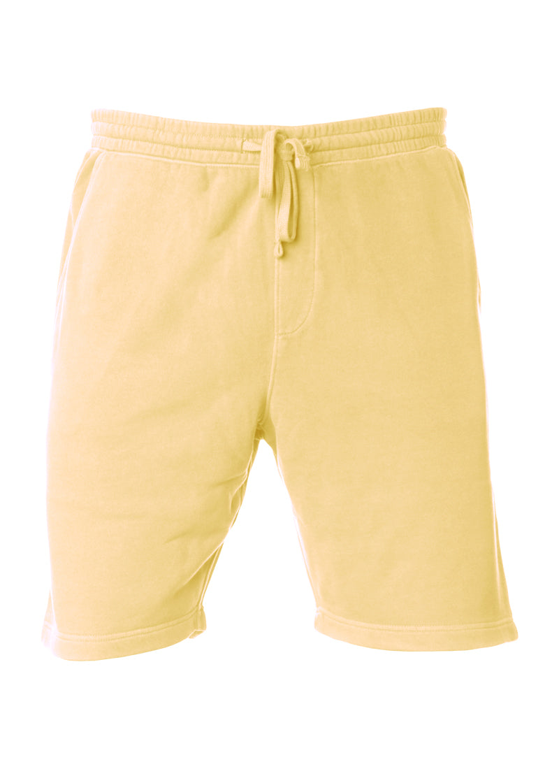 Mens Sweatshorts Pigment Dyed Fleece Shorts