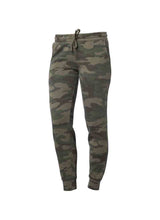 Load image into Gallery viewer, Womens Fleece Forrest Camo Heather Jogger Pants 
