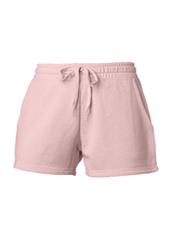Load image into Gallery viewer, Womens super soft lounge sweatshorts in Blush Pink

