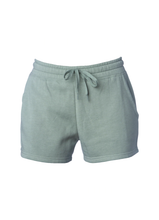 Load image into Gallery viewer, Womens super soft lounge sweatshorts in Sage green

