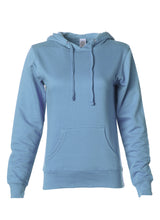 Load image into Gallery viewer, Womens Lightweight Misty Blue Pullover Hoodie
