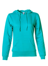 Load image into Gallery viewer, Womens Lightweight Teal Pullover Hoodie
