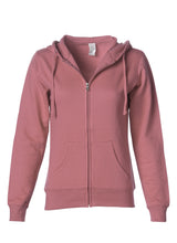 Load image into Gallery viewer, Womens Lightweight Rose Zip Up Hoodie Sweatshirt
