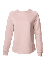 Load image into Gallery viewer, Women&#39;s Color Washed Ultra Soft Vintage Blush Crew Sweatshirt
