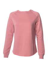Load image into Gallery viewer, Women&#39;s Color Washed Ultra Soft Vintage Rose Crew Sweatshirt
