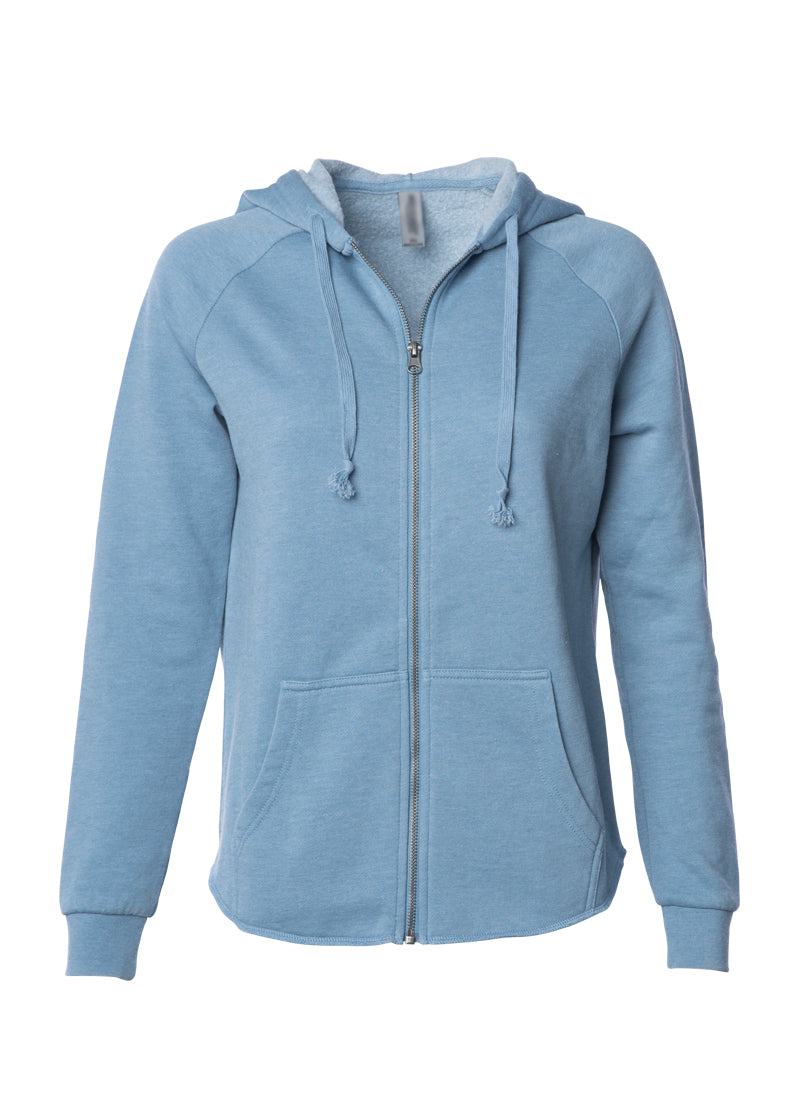 Washed shop zip hoodie