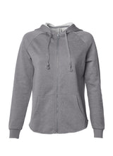 Load image into Gallery viewer, Women&#39;s Vintage Shadow Color Washed Zip Hoodie
