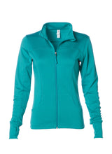 Load image into Gallery viewer, Women&#39;s Lightweight Slim Fit Teal Yoga Jacket
