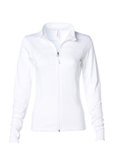 Load image into Gallery viewer, Women&#39;s Lightweight Slim Fit White Yoga Jacket
